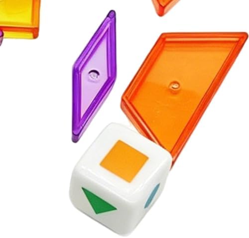Pattern Blocks for Classroom Transparent Educational Geometric Toy - Image 7