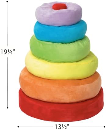 Excellerations Giant Plush Rainbow Stacking Ring, 6 Months+ - Image 2