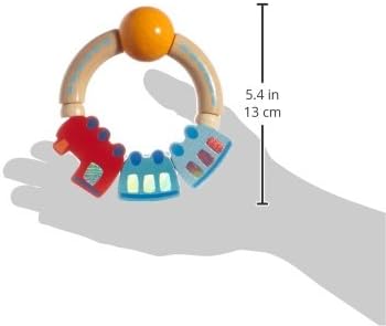 Haba Jingle Train Wooden Rattle Clutching Toy - Image 5