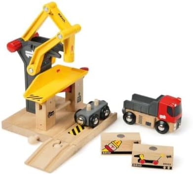BRIO World - 33280 Freight Goods Station | Versatile Toy Train Set for Kids | Interactive Play | Sustainable Wood Construction | Ideal for Toddlers Aged 3 and Up - Image 2