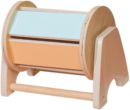 Vaveren Montessori Rotating Drum with Bell, Motor Skills, Small Size Wooden Rolling Drum, Educational for Children Babies 1 Year Old - Image 7