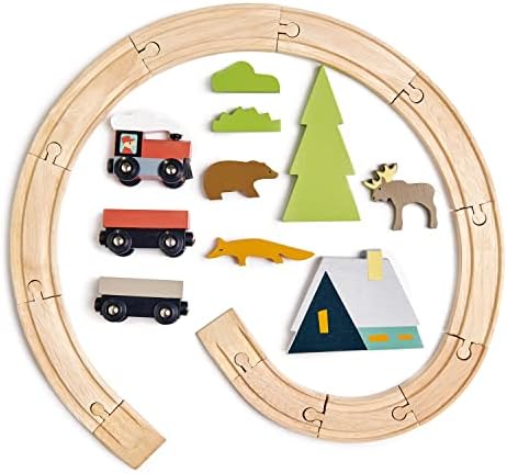 Tender Leaf Toys - Treetops Train Set - Beautiful Wooden Toy Train Set Kids - Intelligent and Imaginative Play Skills for Age 3+ - Image 2
