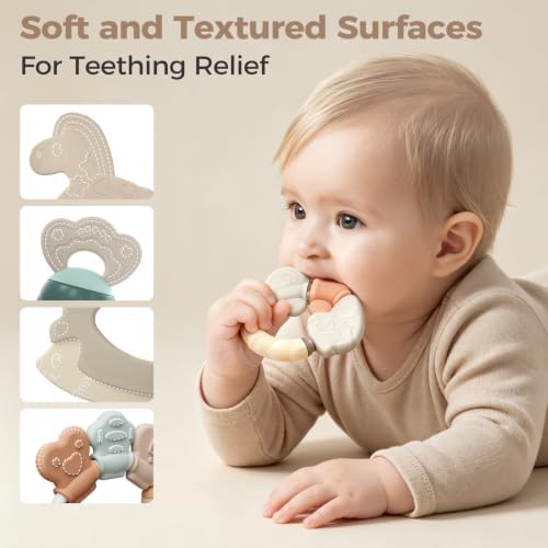 Baby Rattles & Teethers 10PCS, Infant Toys 0-6M, Newborn Sensory Gift Set - Image 2