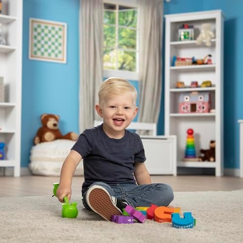 Melissa & Doug Counting Caterpillar - Classic Wooden Toy with 10 Colorful Numbered Segments - Image 2