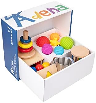 Adena Montessori 9 in 1 Wooden Play Kit 7-8 Months - Image 2