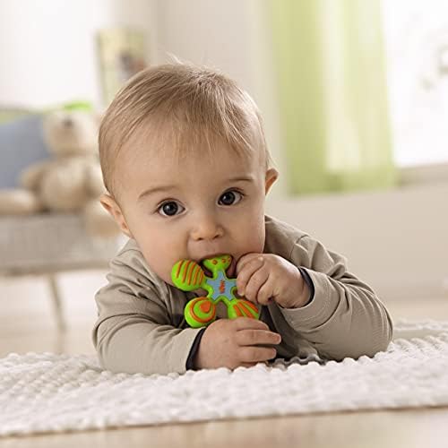 HABA Silicone Teethers for Babies 6-18 Months - Star Design Silicone Teether Ring and Grasping Toy for Safe Sensory Development - Dishwasher Safe Baby Essentials - Image 2