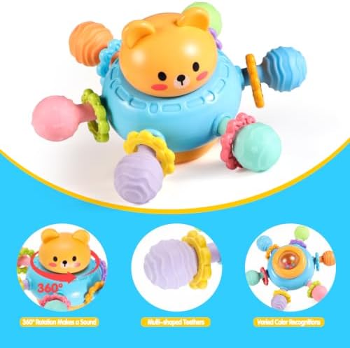 Smallzi 6-1 Montessori Toys for Babies 6-12 Months, Stacking Cups Blocks - Image 2
