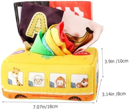 Baby Tissue Box Toy Set with Crinkly Sounds for Early Development - Image 2