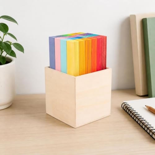Milageto 120 Pieces Flat Wooden s, Style to 2, Color to 2 - Image 6