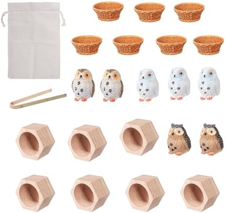 Sorting Stacking Wooden Toys for Toddlers Owl Montessori Toys - Image 7