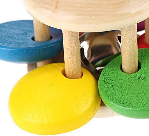 Baby Rattles, Grasping Toy, Wooden Musical Educational Toy, Safe and Durable for Infants 3 Months and Up (Flower Shape) - Image 7