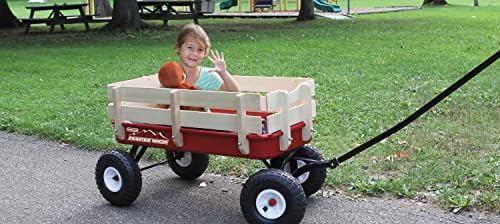 Duncan Toys Mountain Wagon, Wooden Pull-Along Wagon for Kids, Red - Image 7