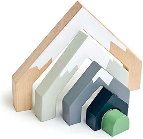 Tender Leaf Toys - Mountain Pass Stack - Stacking Train Tunnel Toy Set for Children - Develop Fine Motor Skills and Creativity for Age 3+ - Image 2