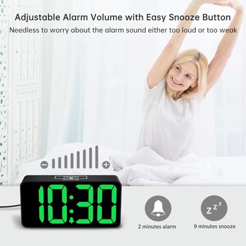 DreamSky Small Digital Alarm Clock for Bedroom with Large Big Numbers - Image 6