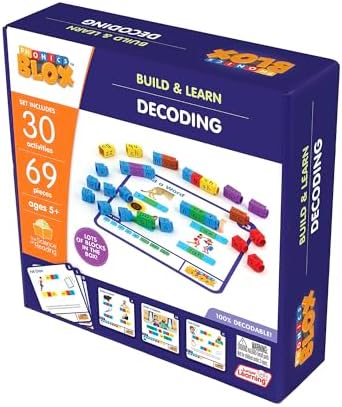 Junior Learning Rainbow Phonics Blox Decoding Phase 3-30 Activity Cards - Image 7