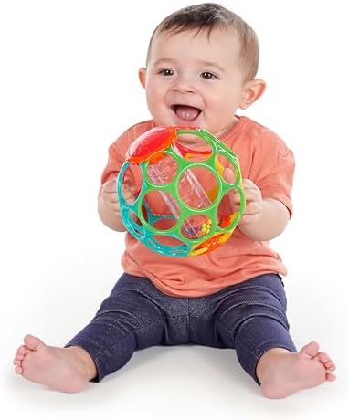 Bright Starts Oball Rollin' Rainstick Rattle Easy-Grasp Toy, Ages 3 Months + - Image 2