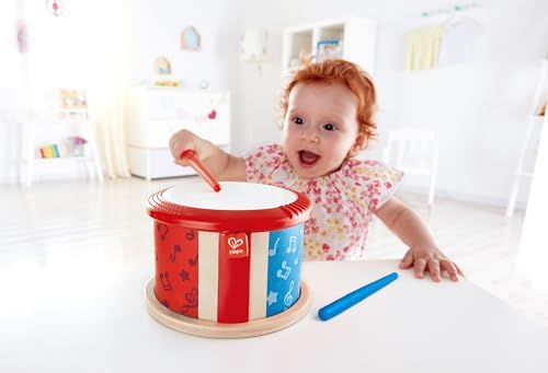 Hape Double-Sided Drum| Wooden Double-Side Musical Drum Instrument for Toddlers - Image 2
