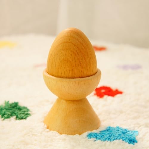 Wooden Egg and Cup Set, Montessori Educational Toy for Baby - Image 4