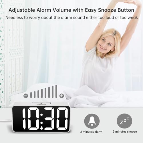 DreamSky Small Digital Alarm Clock for Bedroom with Large Big Numbers - Image 6