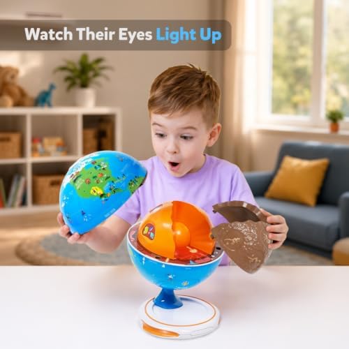 PlayShifu Orboot Core Interactive Globe for Kids Ages 4-10; 3-Layer Openable Earth Globe with AR App; Explore Earth's Surface, Fossils, Minerals & Glowing Core; STEM Science & Geography Gift - Image 6