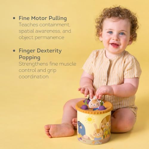 Taf Toys Baby Tissue Box Sensory Toy - Montessori Toys for Babies 6-12 Months Must Haves, Pulling Scarf & Beet Pop-It Toy, Infant Fine Motor Skills, 6 7 8 9 10 Month Old Boy Girl Birthday Gift - Image 6