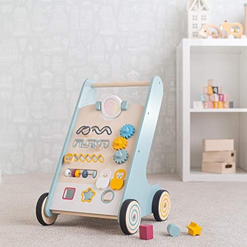Bigjigs Toys FSC® Certified Activity Baby Walker - Wooden Walkers for Babies, Eco-Friendly Baby Walkers for 1 Year Olds, Push Along Toys - Image 2
