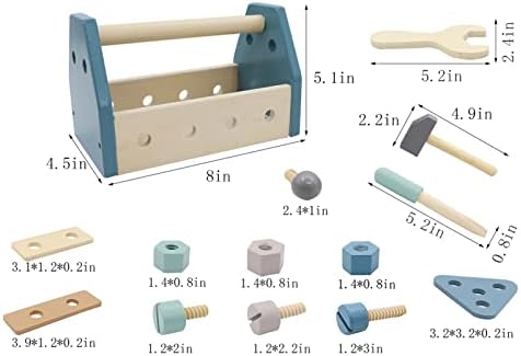 Montessori Wooden Tools Toddler Educational Construction Toy - Image 7