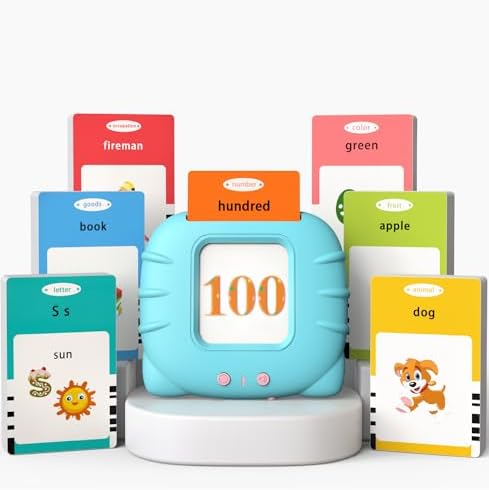 Startcan Talking Flash Cards Toys for Toddlers 3 4 5 6, Learn ABC, Numbers 0-100, Phrases, Objects, Adjectives, and More Dolch Sight Words,280 Cards with 560 Words/Phrases - Image 7