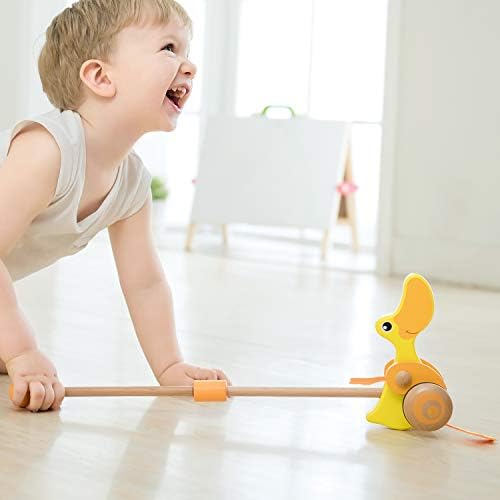 Classic World Push Duck Wooden Pull and Walk Along Toy for Baby Toddler - Image 6