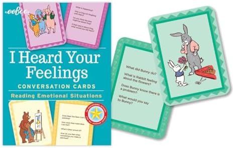 eeBoo: I Heard Your Feelings - 48 Conversation Flashcards, Develops Empathy Through Friendly Illustrations of Emotional Situations, Develop Social and Emotional Intelligence, for Ages 3 and up - Image 7