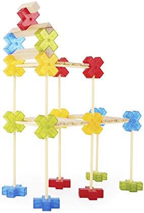 Guidecraft Texo 100 Piece Set - 3D Geometric Designs Educational Interlocking Shapes- Architectural Building-Bricks STEM Toys for Kids - Image 7