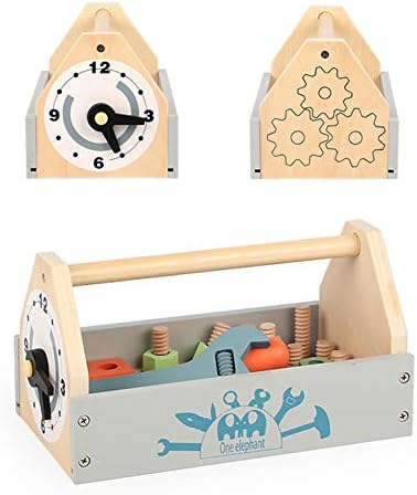 Wooden Tool Toy Toolbox Toddler Educational Construction Kids Toys Play Accessories Set Creative Gift for 3 Year Olds and Up Boys Girls - Image 2