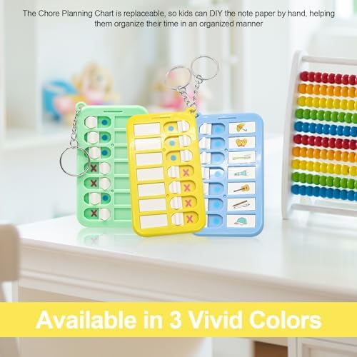 Portable Visual Schedule Keychain for Kids & Adults with, Detachable ADHD Routine & Chore Chart Board - Image 6