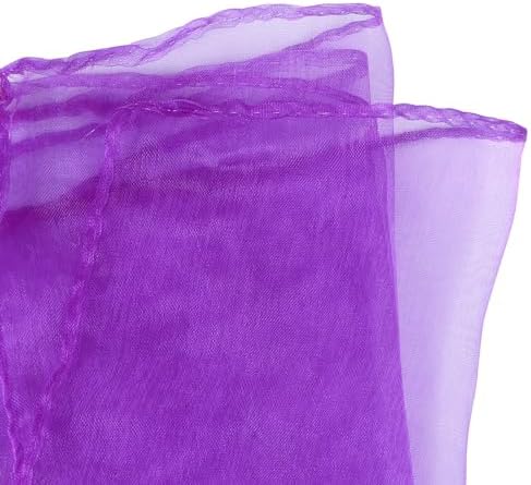 Midelong 6 Pcs Square Dance Scarves, 24 Inch Juggling Scarves for Magic Trick & Performance, 6 Colors - Image 7