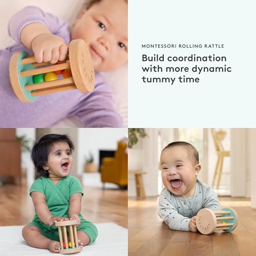 Lovevery, Montessori Rolling Rattle, Baby Rattle Starting at 12 Weeks - Image 2