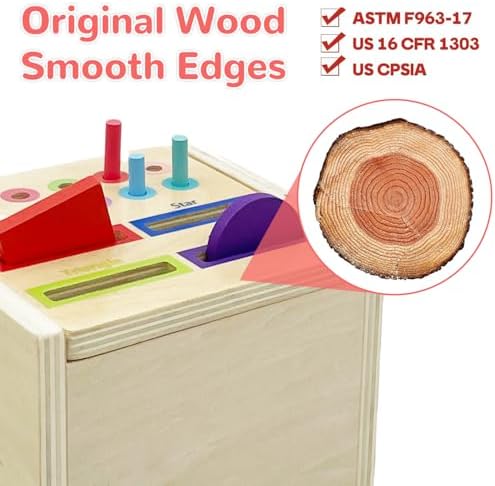 Wooden Montessori Toys for Boys and Girls 2 Years Old - Image 2