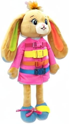 June Garden 16" Dressy Friends Bunnie - Educational Stuffed Plush Doll for Kids and Toddlers 2 Years and Up - Montessori Soft Toy Doll - Image 9
