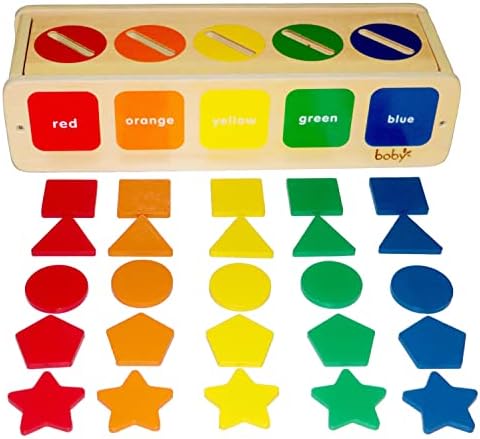 Dailyfunn Montessori Toys Color&Shape Sorting Learning Matching Box for Baby Toddlers 1-3 Year Old - Image 7
