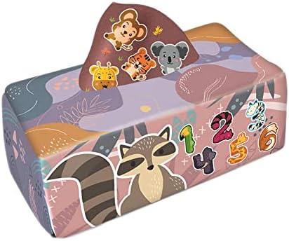 Menolana Plush Baby Tissue Box Cloth Toddler Crinkle Paper Stuffed for Infants Developmental Newborns Babies - Image 2