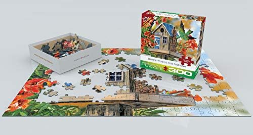Trumpet Vines and Tree Sparrows Puzzle (300-Piece), Multi, 19inx27in - Image 3