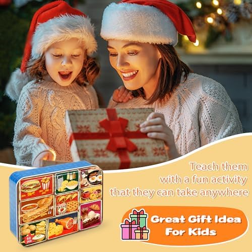 LELEMON Puzzles for Kids Ages 4-6,Food 60 Piece Puzzles for Kids Ages 6-8 in a Metal Box,Children Jigsaw Puzzles Kids Puzzles,Educational Learning Puzzle Toys for Girls and Boys - Image 7