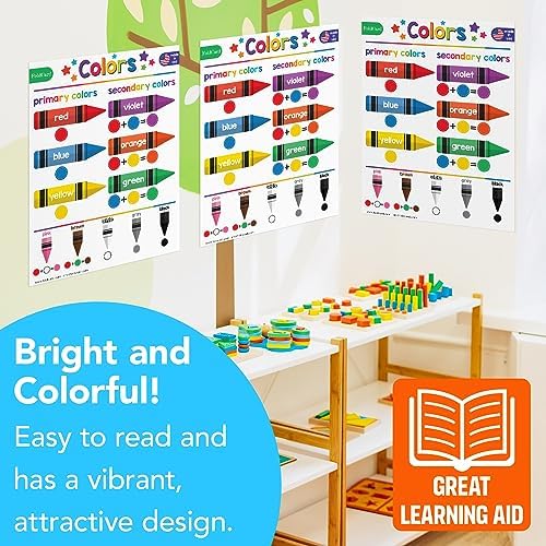 FoldCard Colors Chart Educational Poster 8.5x11 5pk - Image 5