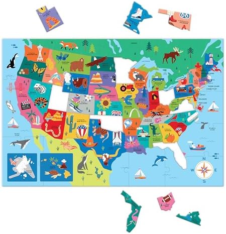 Mudpuppy - Map of the U.S.A. 100 Piece Jigsaw Puzzle for Kids - Image 5