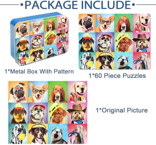 LELEMON Puzzles for Kids Ages 4-6,Dog 60 Piece Puzzles for Kids Ages 4-8 - Image 7