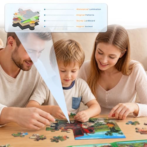 Nattork Magnetic Puzzle for Toddlers Boys Girls 3-5 4-8 5-6 Kids Puzzles - Image 7