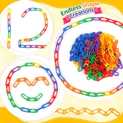 Fine Motor Skills Toys Plastic Chain Links Counting Games for Kids - Image 7