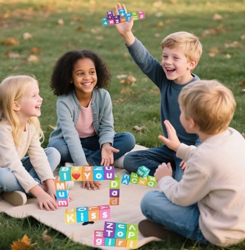 Magnetic Letters Blocks Numbers ABC Learning Toys Word Spelling Game for 5+ - Image 6