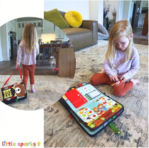 Little Sparks Montessori Felt Busy Book for Toddlers Ages 3+ - Image 7