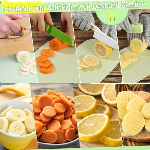 Goodche 8 Pieces Toddler Knife Set- Kids Cooking Sets Real - Image 2