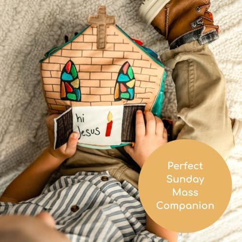 Catholic Mass Quiet Book for Toddlers and Preschoolers - Learn About The Liturgy and Stay Engaged During Mass - The Holy Mass Educational Interactive Book - Baptism Gift for Boys and Girls - Image 2